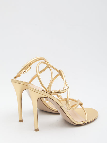 GIANVITO ROSSI 36 jungle mamba sandals 