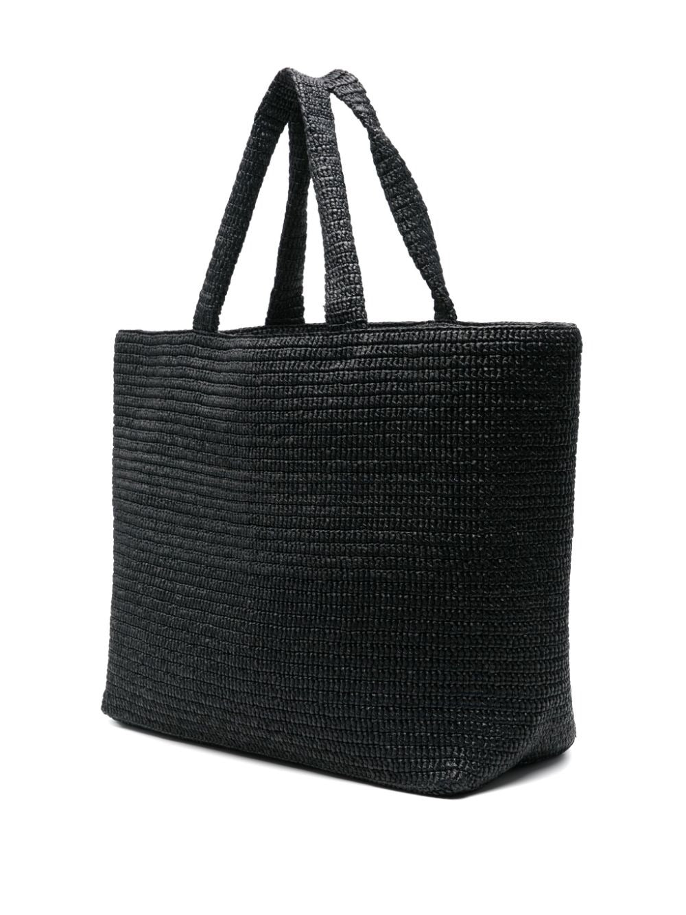 Logo Raffia Tote