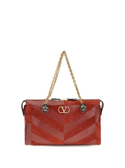 medium chevron pattern panthea shoulder bag