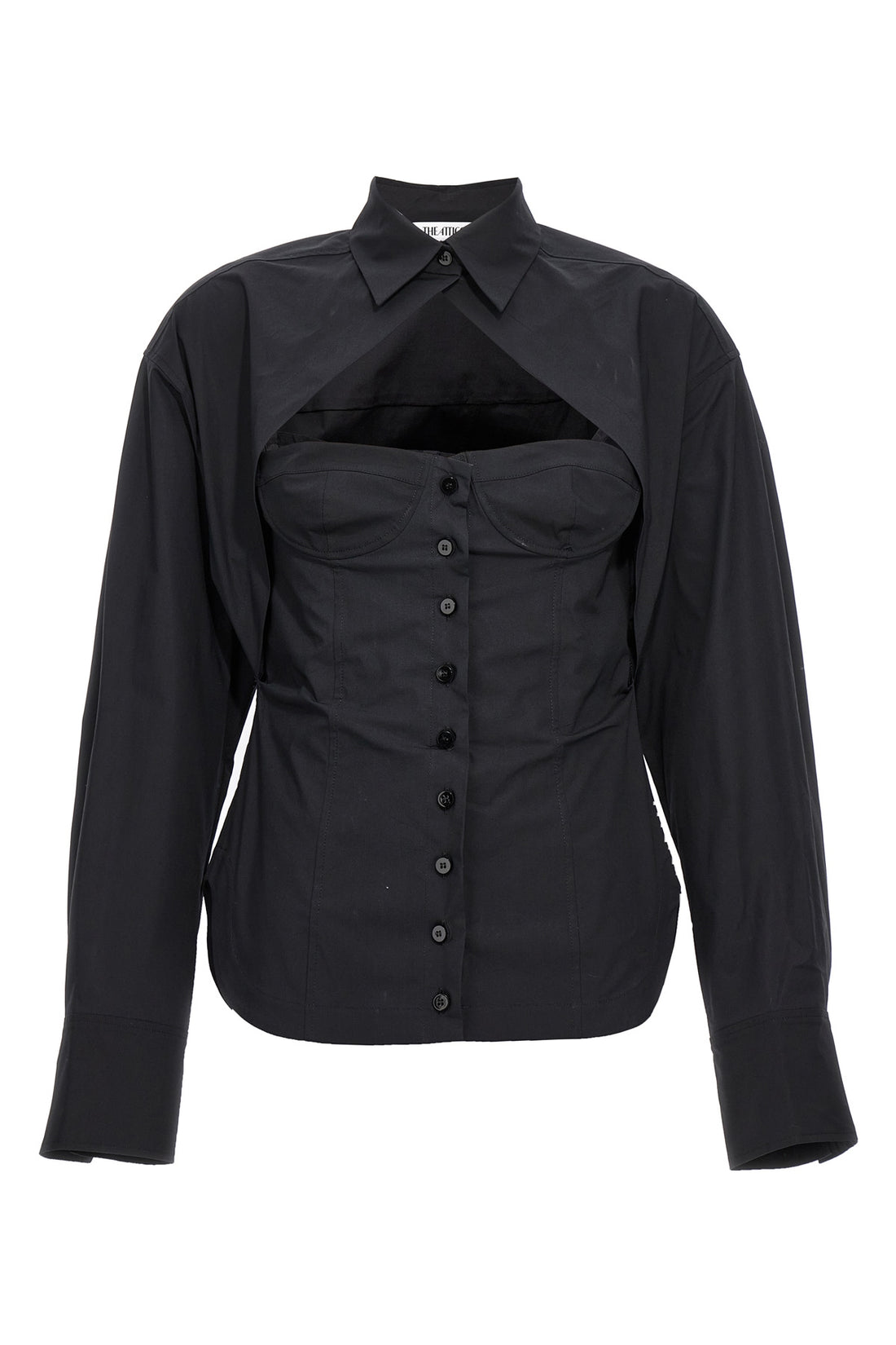 THE ATTICO 40 bustier cotton shirt
