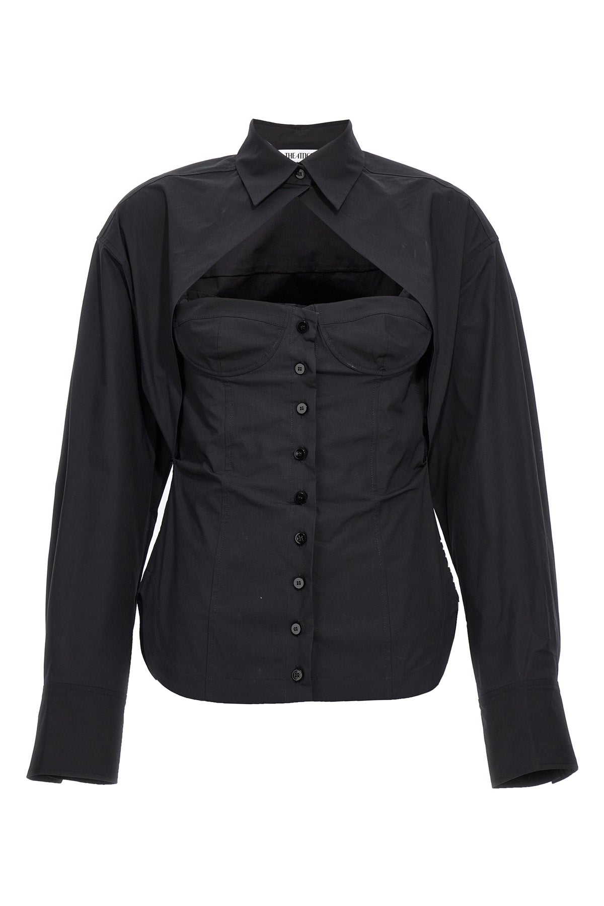 bustier cotton shirt