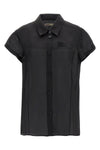 keefe semi-transparent silk organza shirt