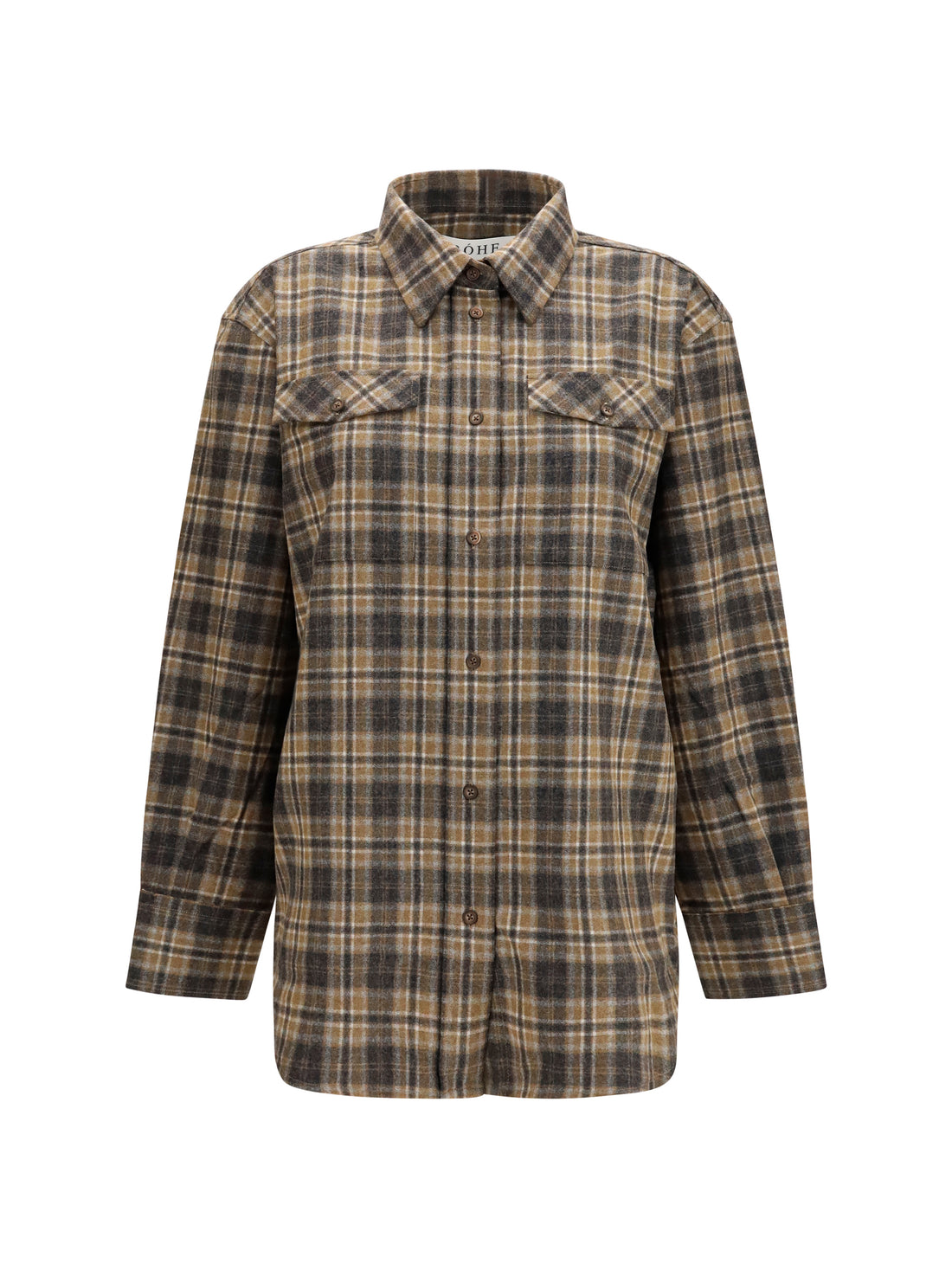 ROHE 34 check western shirt