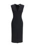GIVENCHY 36 v-neck pencil dress