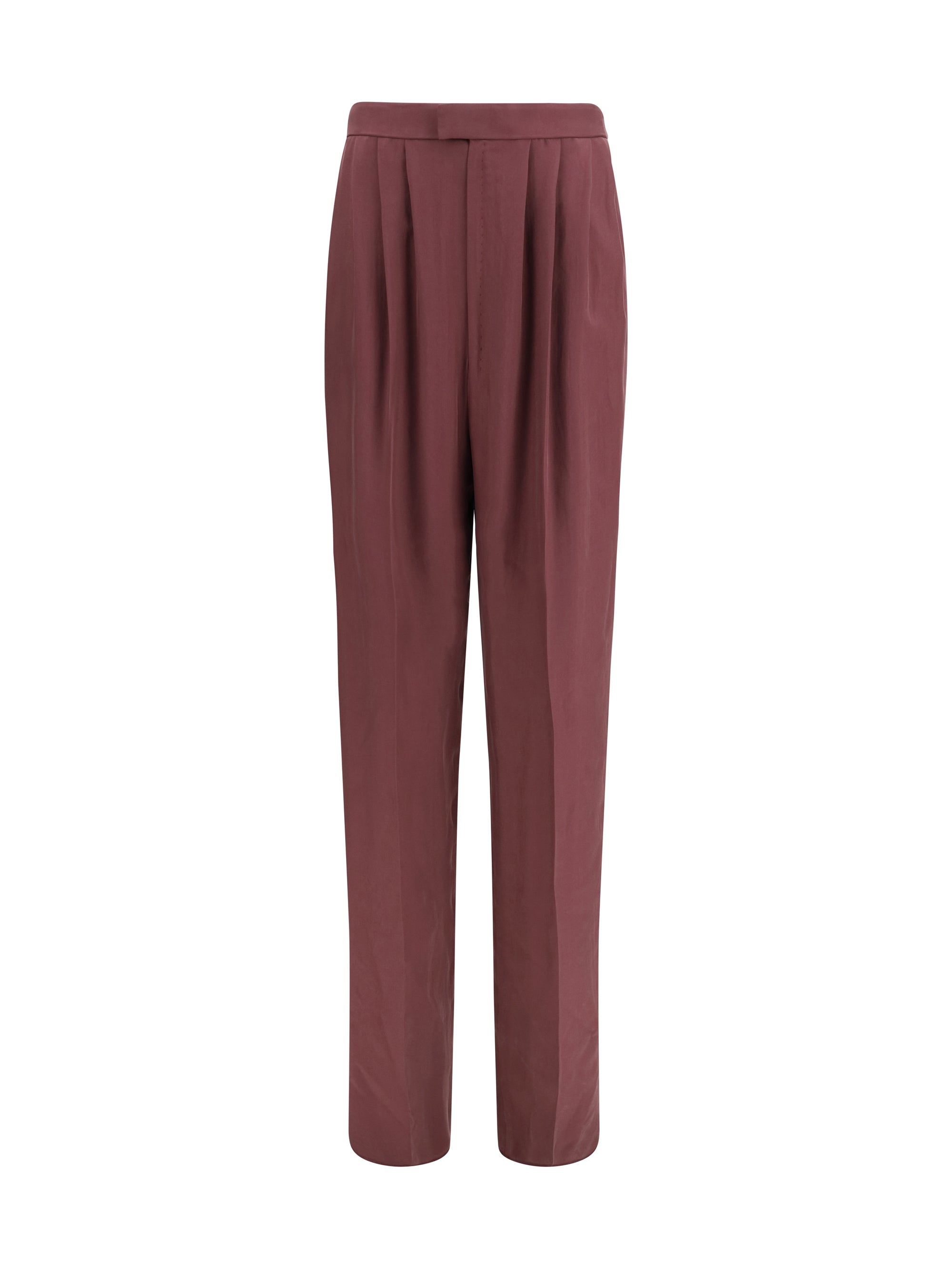 habutai silk tailored pants