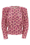 zagra stretch silk blouse