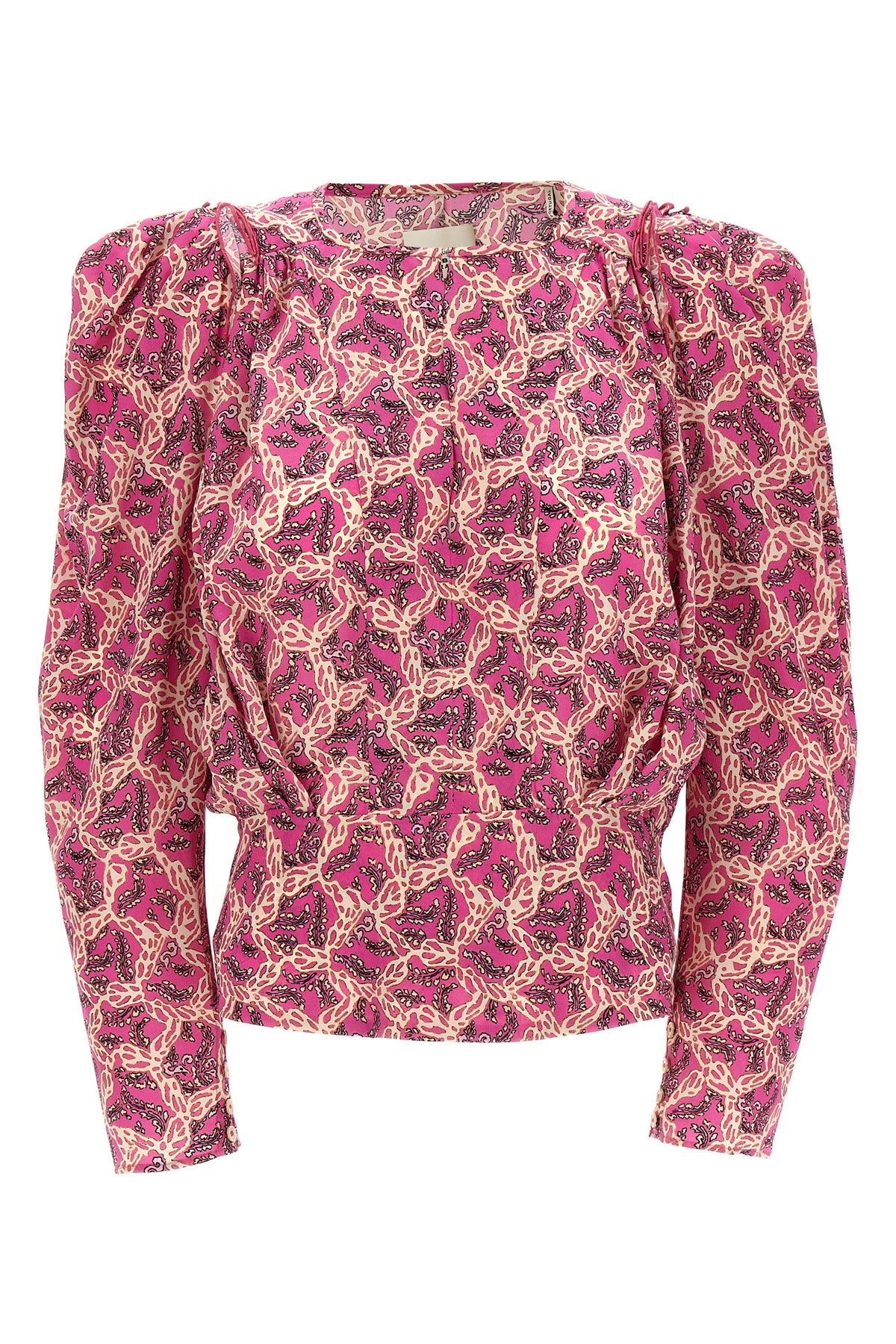 zagra stretch silk blouse