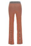 pantalone in misto cotone jacquard fantasia