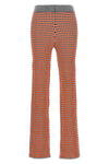 pantalone in misto cotone jacquard fantasia