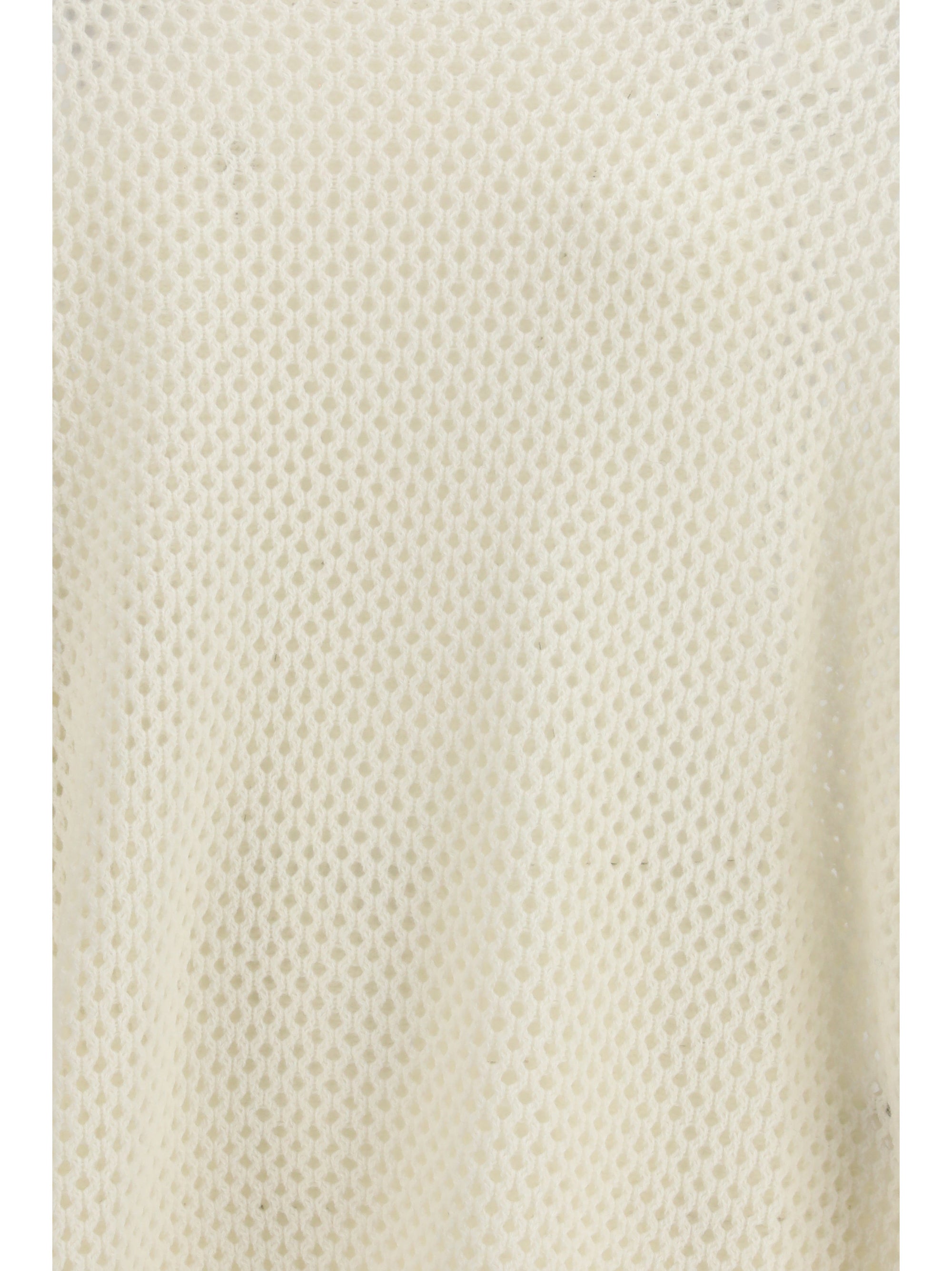 perforated boatneck jumper