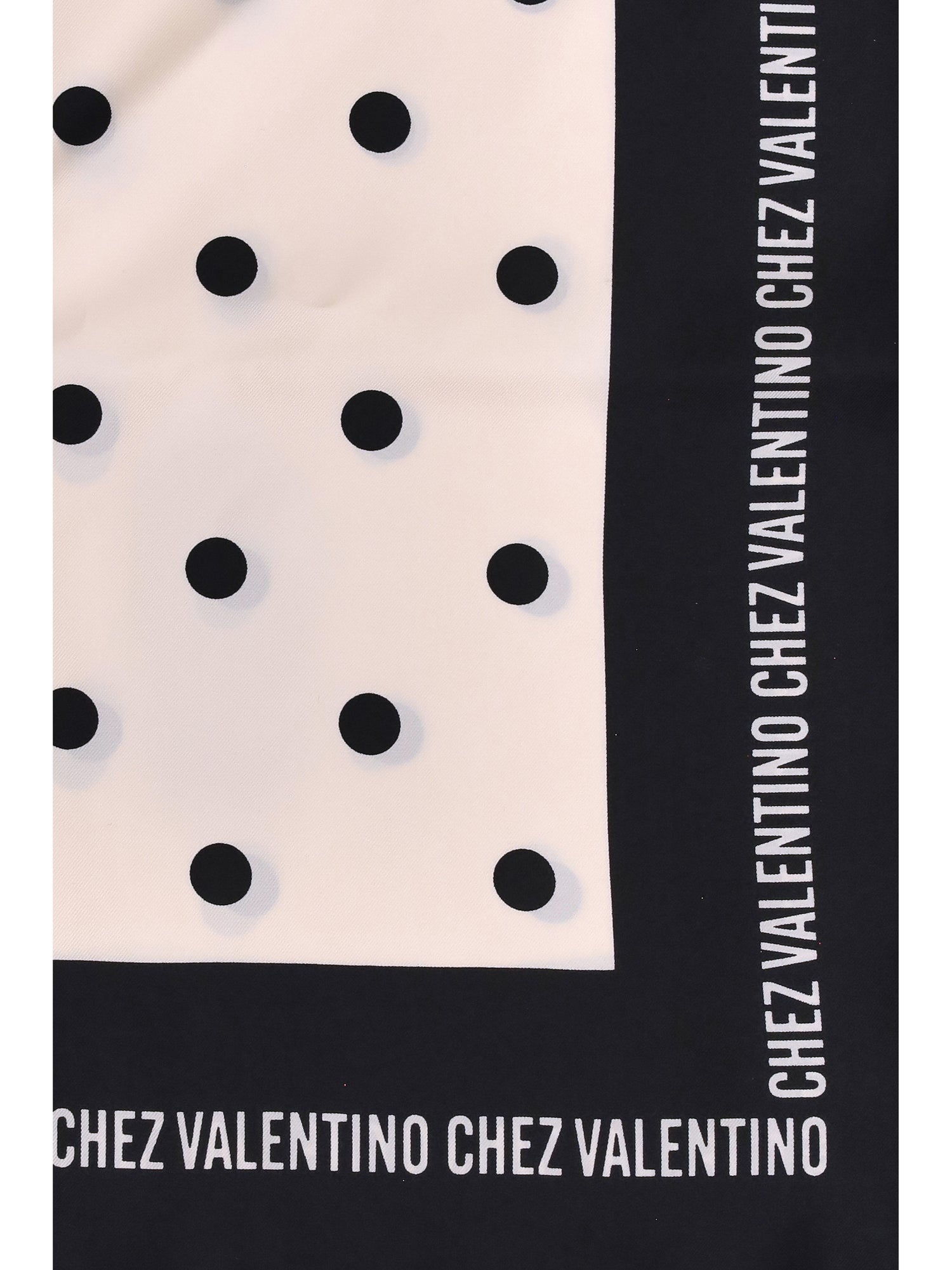 polka dot silk scarf