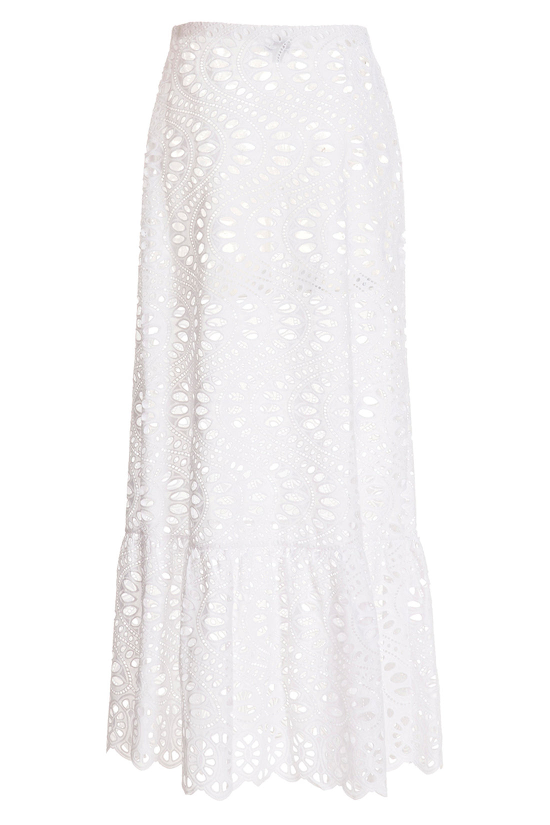 GIAMBATTISTA VALLI L gonna lunga macramè in cotone