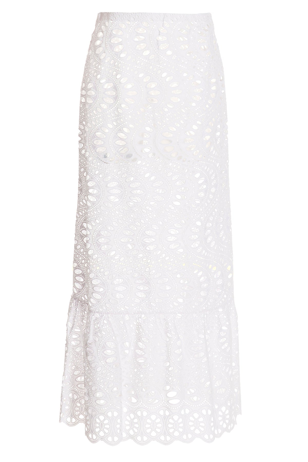gonna lunga macramè in cotone