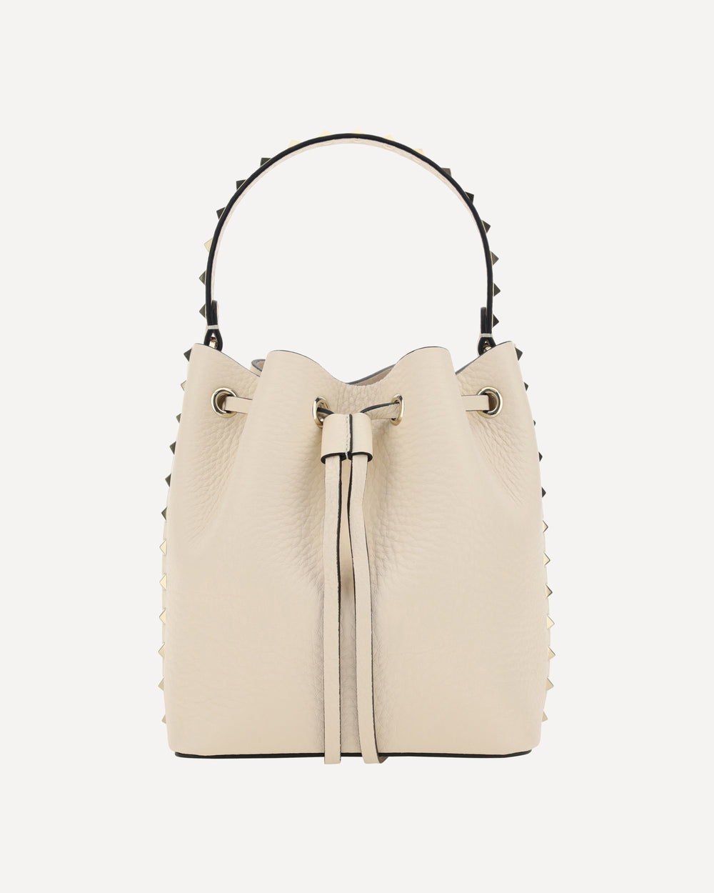 Valentino Garavani Drawstring Bucket Bag Cream