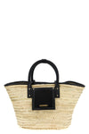 le panier soli woven straw shopping bag