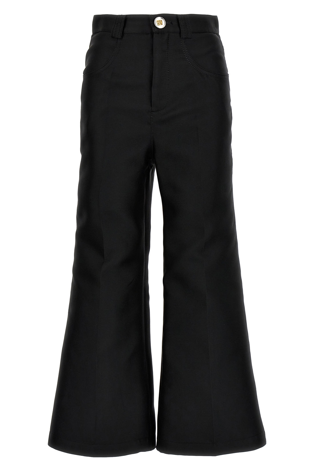 GIAMBATTISTA VALLI 40 cropped silk blend pants