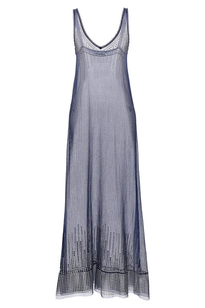 transparent mesh fabric dress