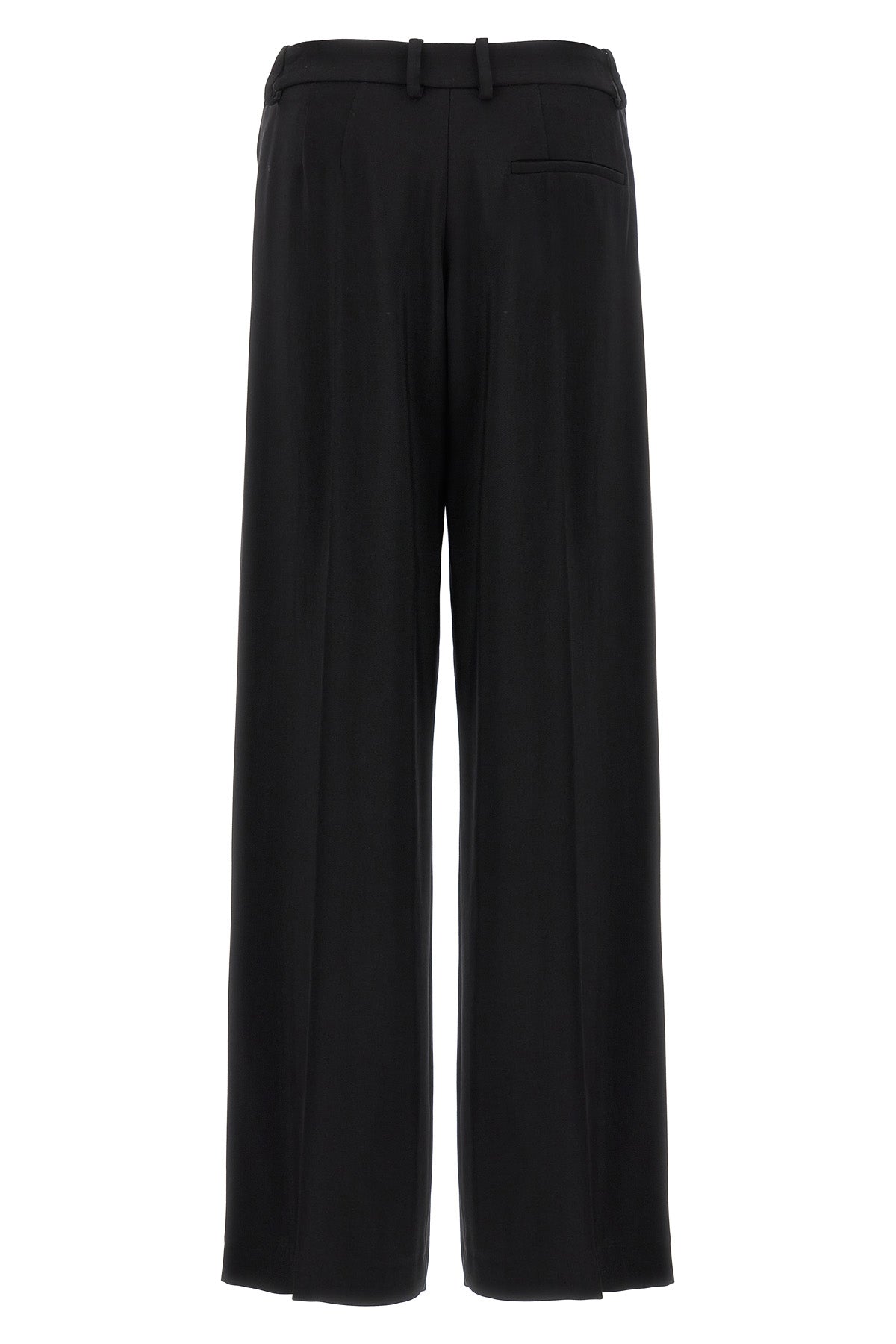cut-out wool blend pants