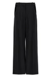 cut-out wool blend pants
