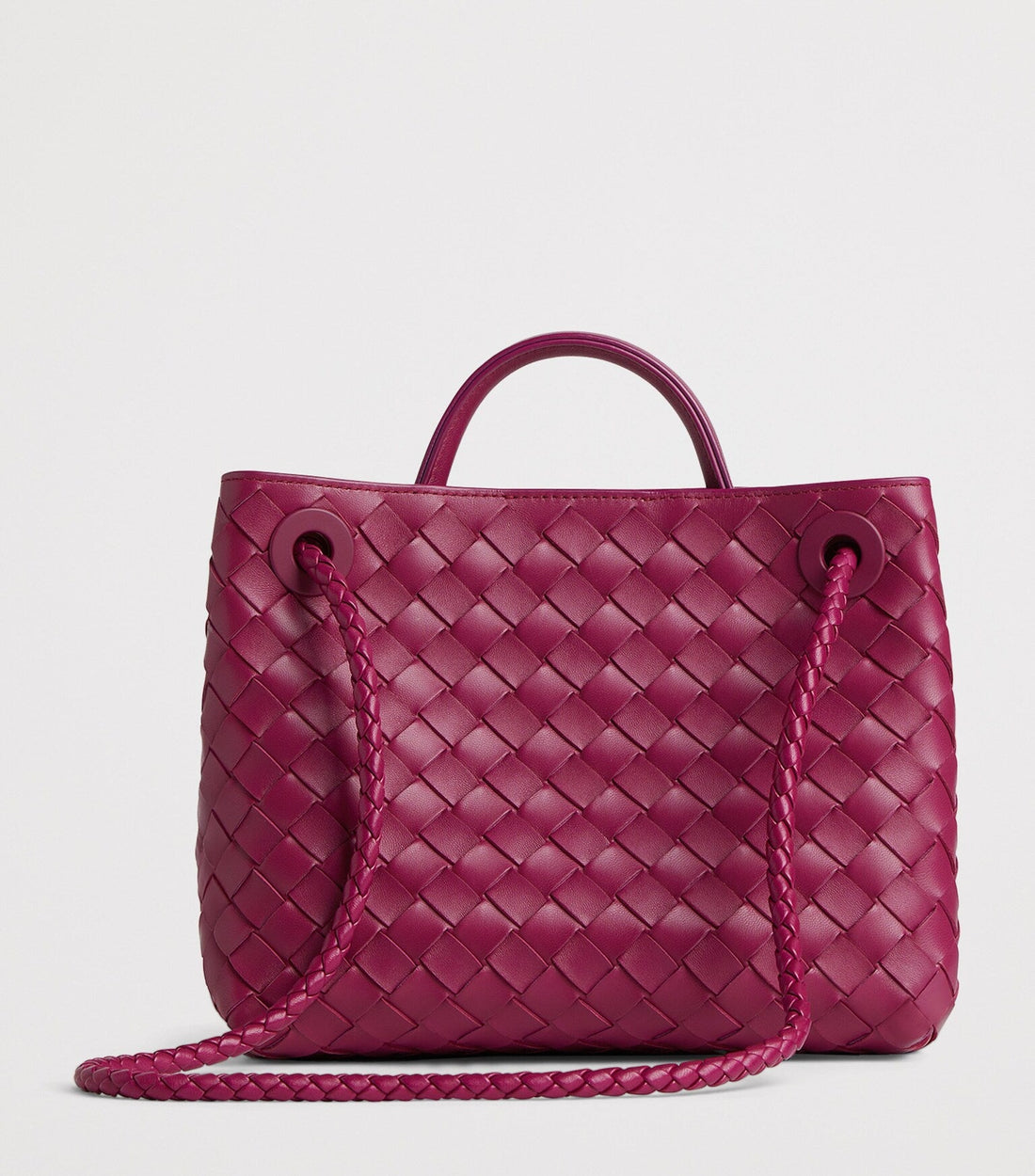 Andiamo Small Intrecciato Leather Tote