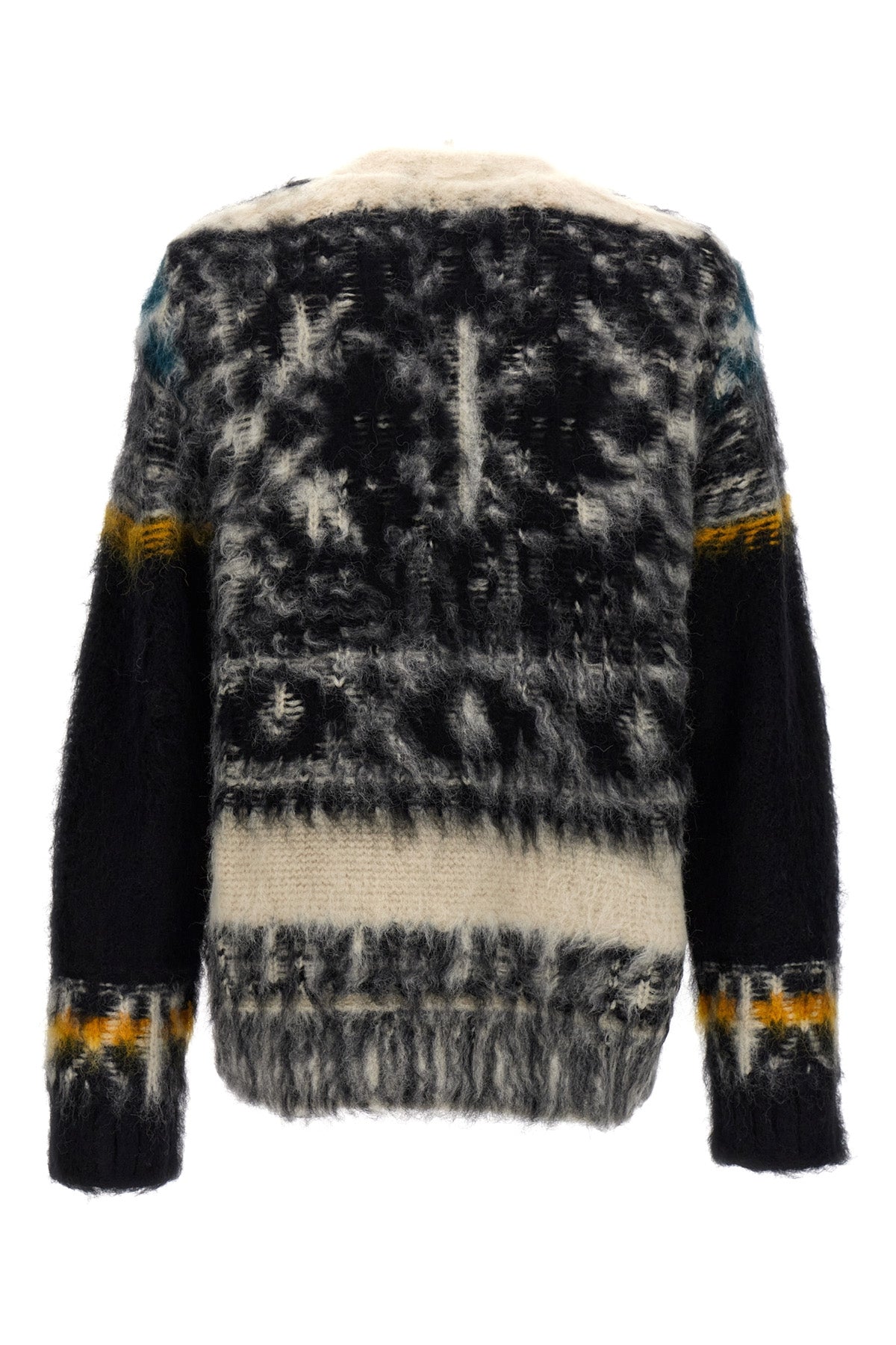 patterned sweater in alpaca blend