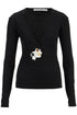 long-sleeved trio stone top