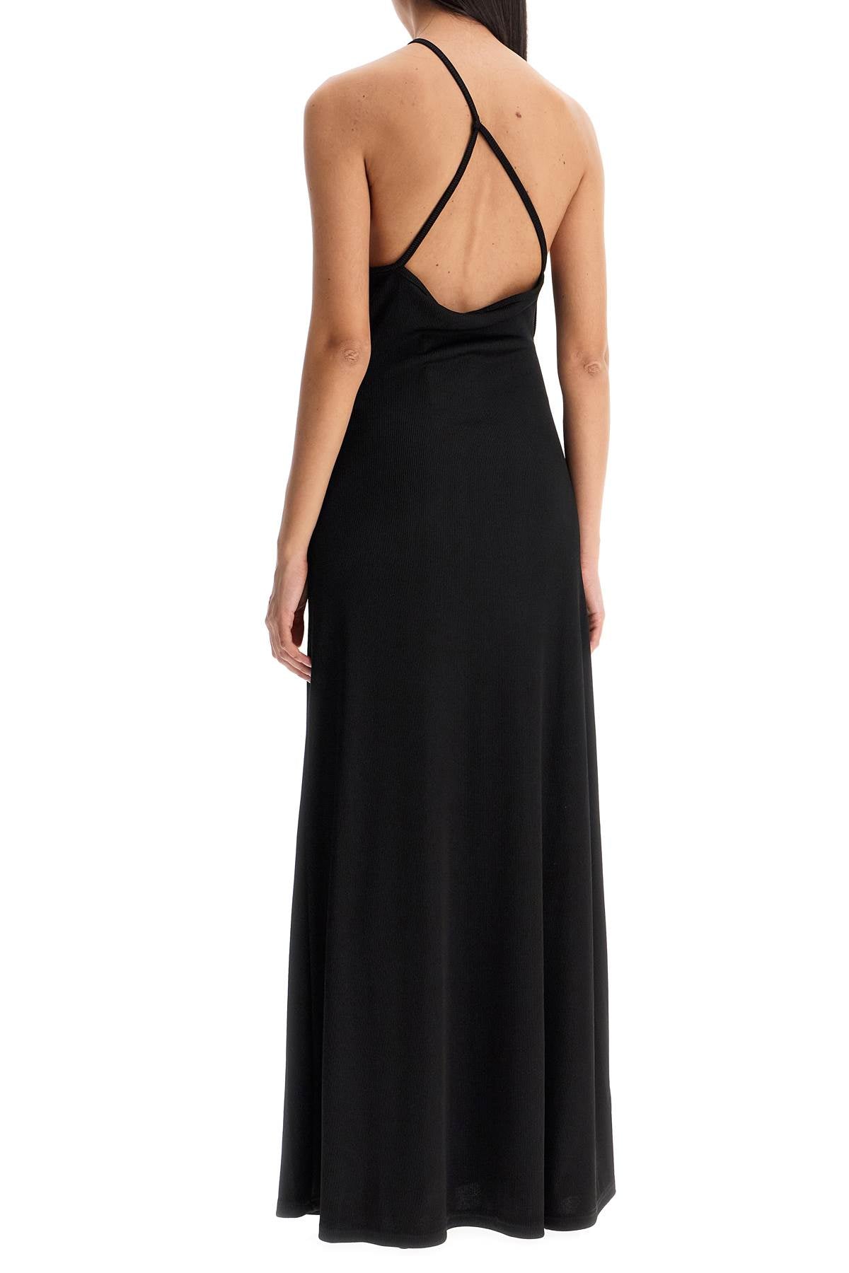 one-shoulder maxi dress with