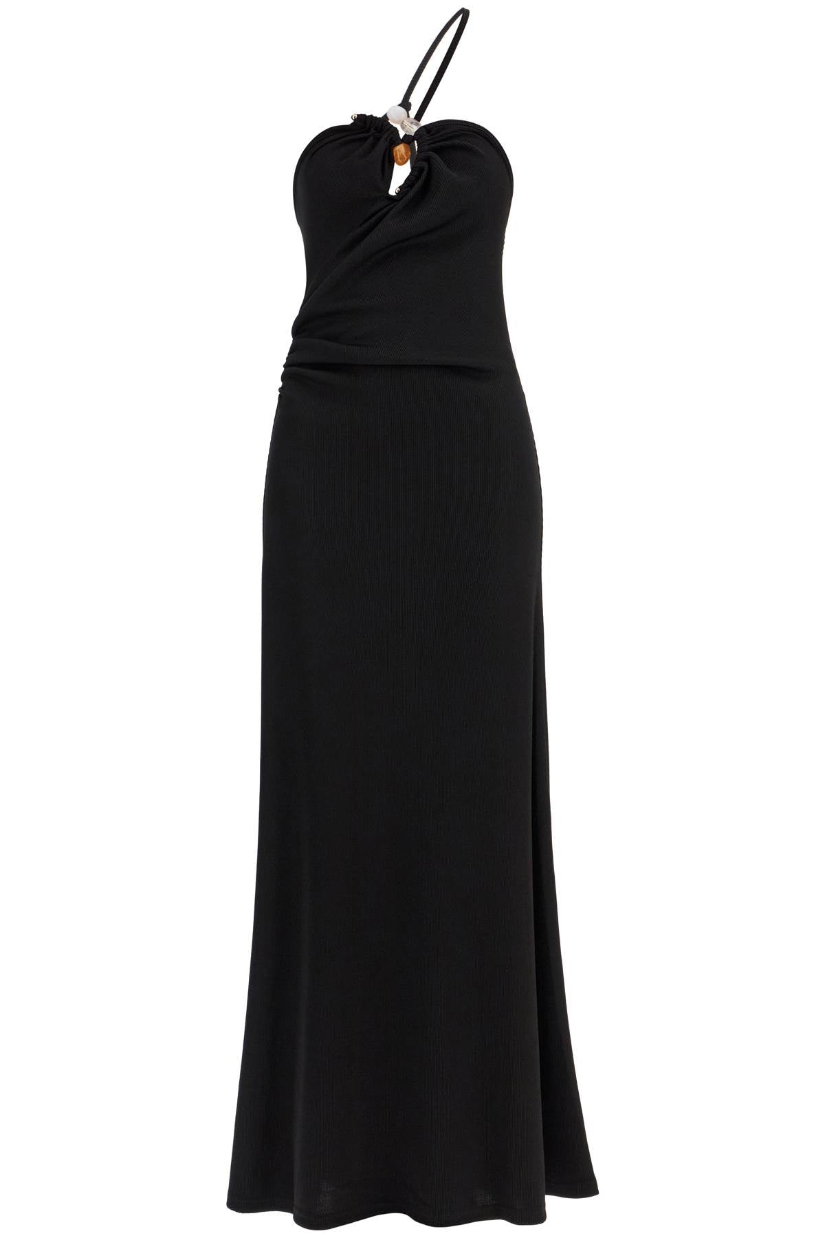 one-shoulder maxi dress with