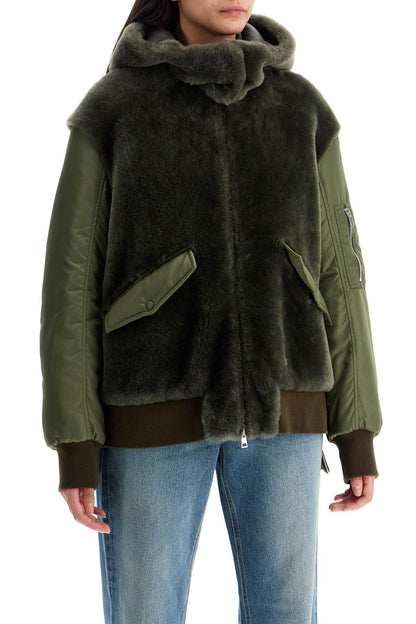 shearling insert jacket with