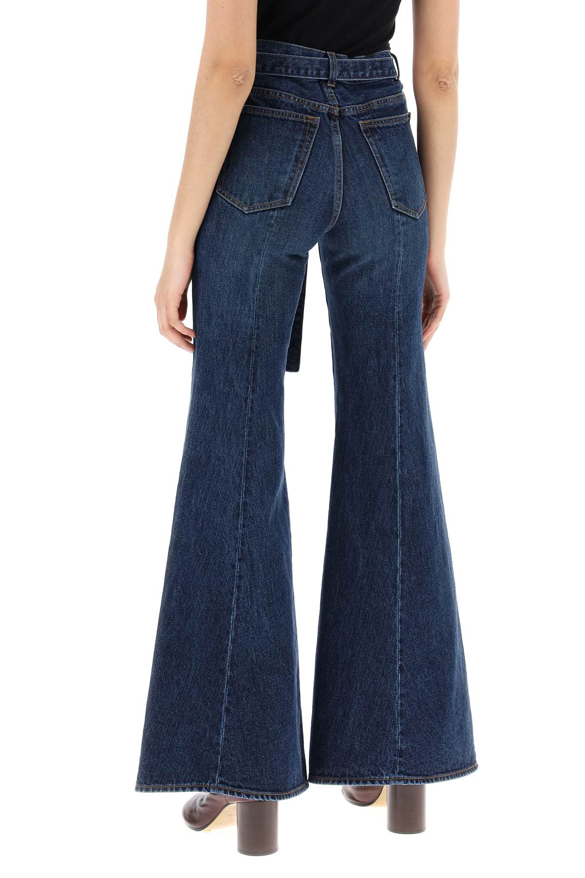 boot cut jeans with matching belt