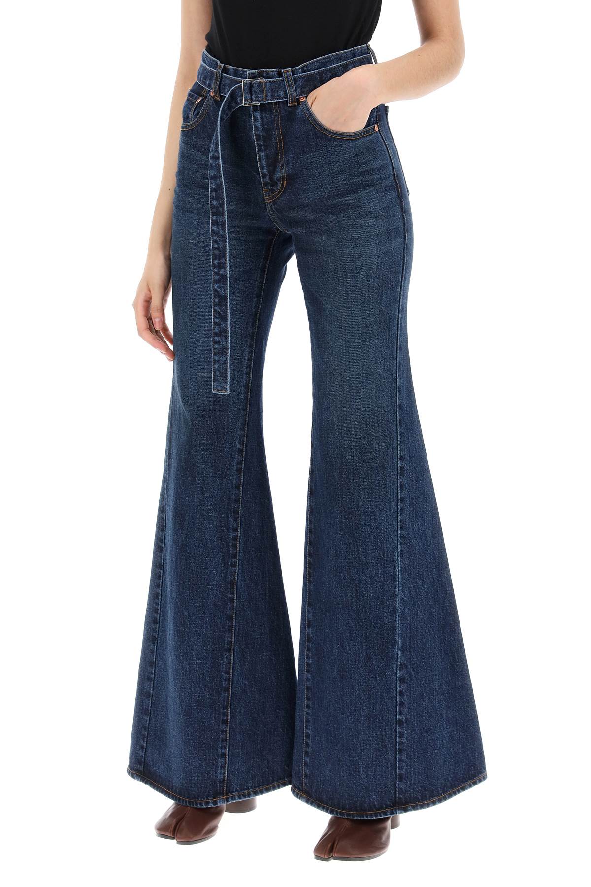 boot cut jeans with matching belt