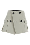 melton wool skort