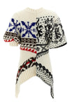 jacquard sweater in wool blend