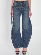 JEAN PAUL GAULTIER 25 strap jeans in denim 