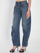JEAN PAUL GAULTIER 25 strap jeans in denim 