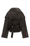 the magda butrym jacket redefines the volumes of outerwear through a sculptural