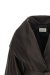 the magda butrym jacket redefines the volumes of outerwear through a sculptural
