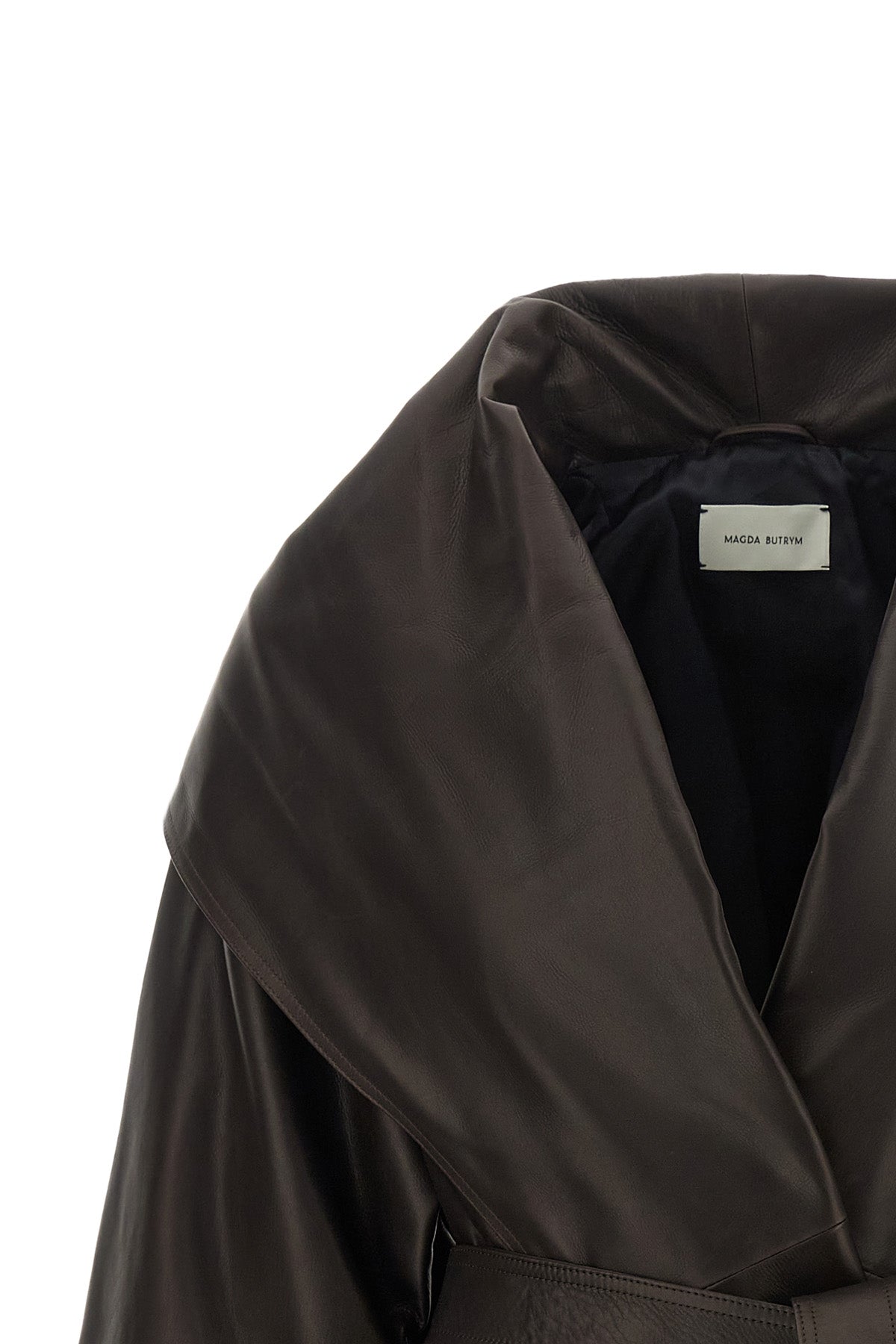 the magda butrym jacket redefines the volumes of outerwear through a sculptural