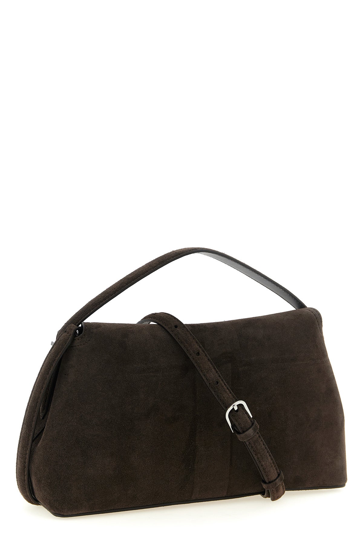 suede handbag