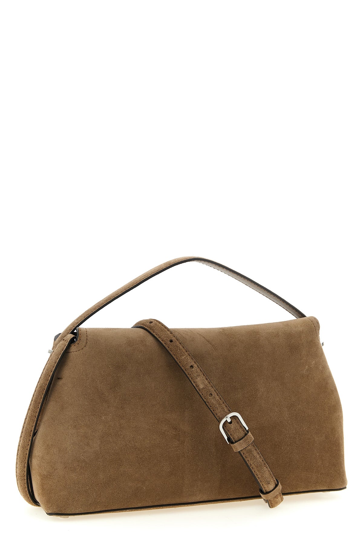 suede handbag