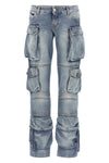 essie cargo jeans in cotton denim