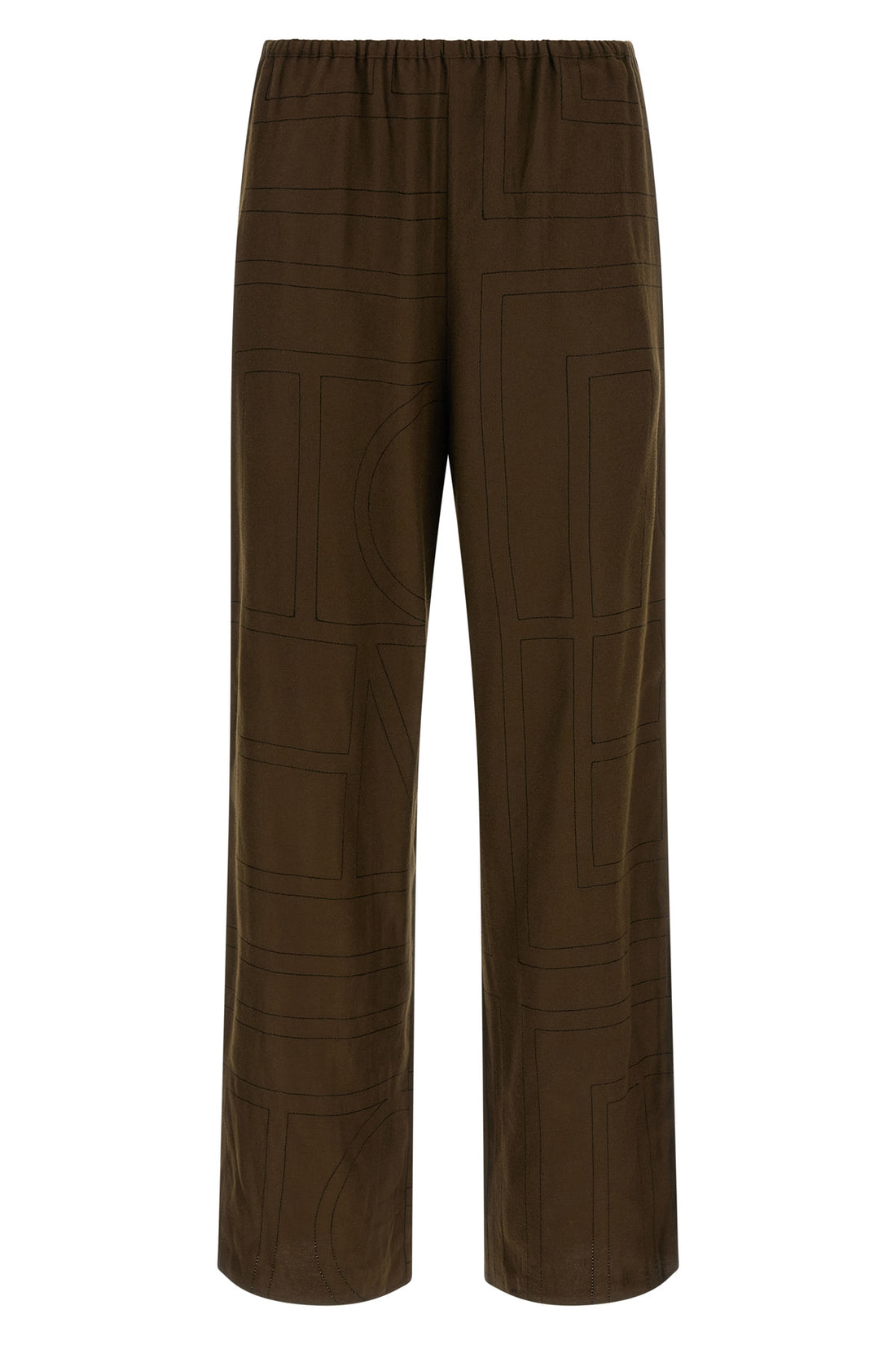 TOTEME 32 toteme embroidered modal flannel pants
