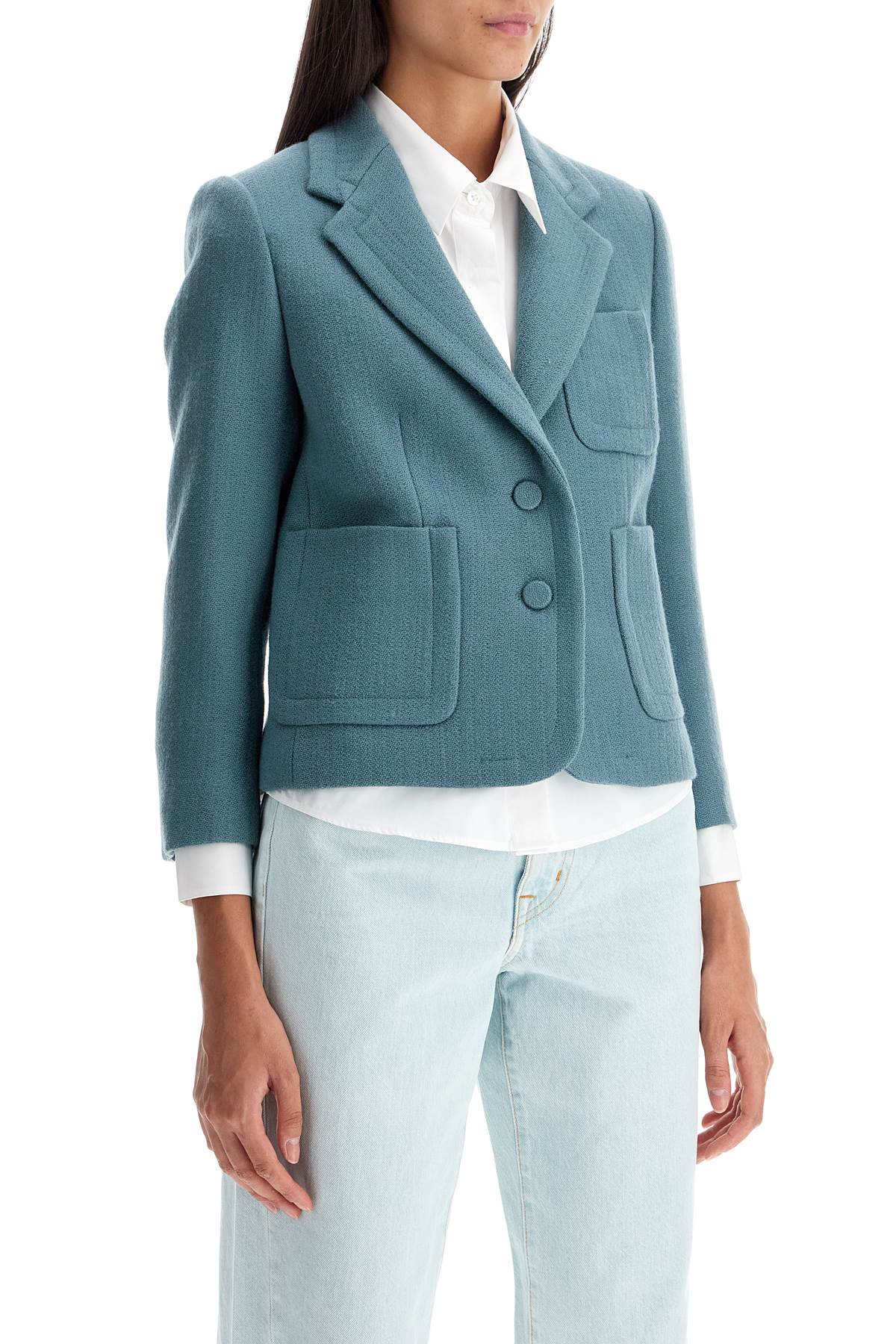 short wool jacket for women by bam