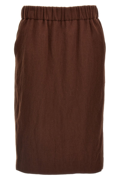 safya wool blend skirt