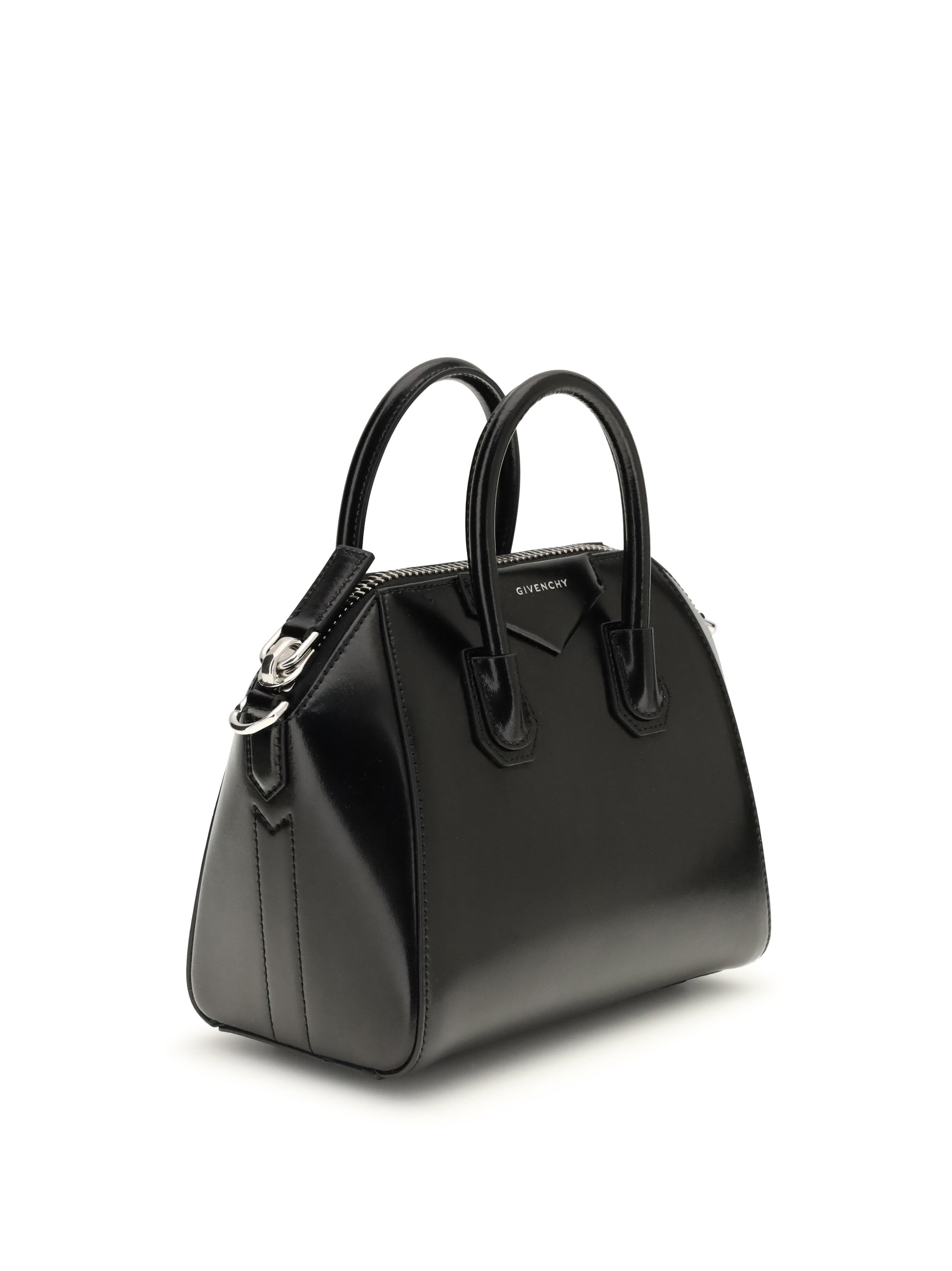 GIVENCHY OS box leather antigona mini handbag