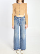 SELF PORTRAIT M embellished trim cardigan 