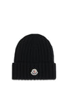 wool beanie with logo