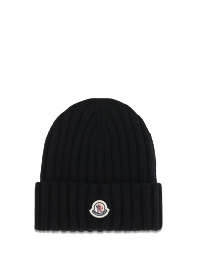 wool beanie with logo