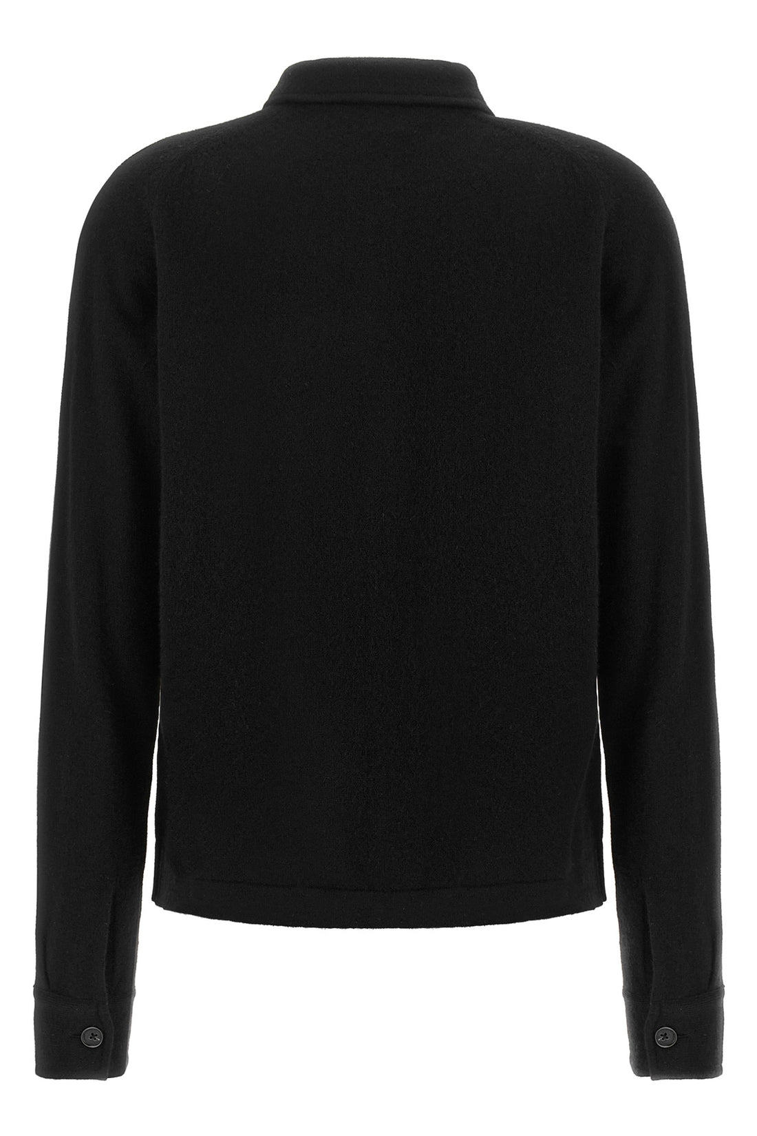 TOTEME S the toteme shirt redefines the codes of knitwear through a hybrid and structured