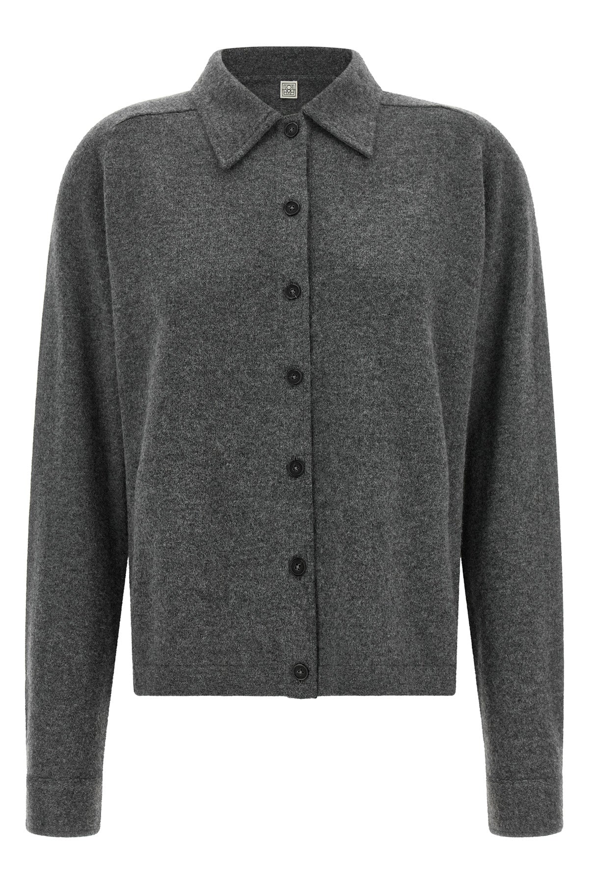 the toteme shirt redefines contemporary knitwear through precise sartorial detai